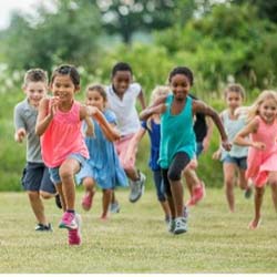 kids running